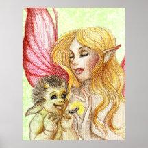 Duende del bebé posters