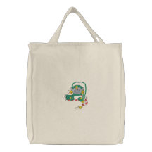 Duende del navidad bolsas bordadas