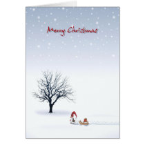 Duende del navidad tarjetas