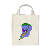 Duendecillo extranjero de balanceo bolsas de mano