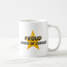 Dueño orgulloso de curvas tazas