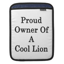 Dueño orgulloso de un león fresco fundas para iPads