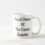 Dueño orgulloso del hámster más lindo tazas