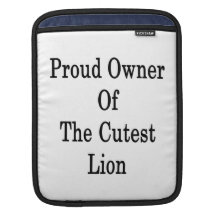 Dueño orgulloso del león más lindo fundas para iPads