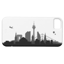 Duesseldorf skyline iPhone 5 sleeve/Case iPhone 5 Case-Mate Protectores