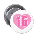 Dulce 16 (corazón) pin