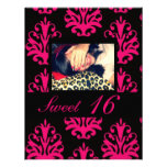 Dulce 16 invitaciones de la fiesta de cumpleaños anuncio personalizado