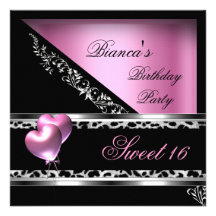 Dulce 16 leopardo rosado de dieciséis globos del c anuncio