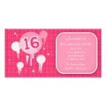 Dulce 16 {mismo rosa} tarjeta con foto personalizada