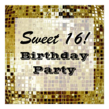 Dulce 16, o cualquier invitación de la fiesta de c