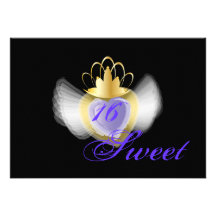 Dulce coronado dieciséis Invitation-Cust. del alma Invitacion Personalizada