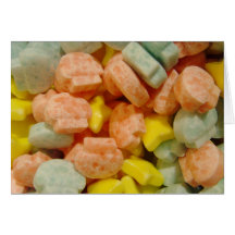 Dulces del caramelo felicitación