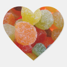 DULCES PEGATINAS CORAZON