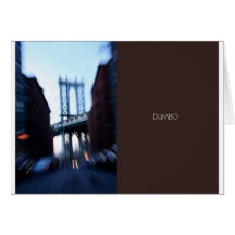 DUMBO puente de Brooklyn, Manhattan Tarjetón