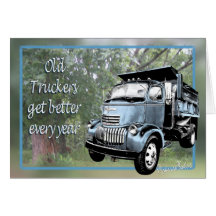 Dumptruck-personalizar del vintage tarjetas