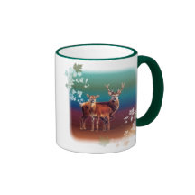 Dúo de los ciervos taza de café