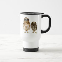 Dúo del búho tazas
