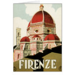 Duomo de la iglesia de Florencia Firenze Italia de Tarjeta