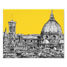 Duomo Florencia en naranja Fotografias