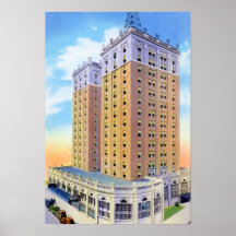 Duque Hotel de Durham Carolina del Norte Washingto Poster