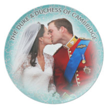 Duque y duquesa de la placa de Cambridge Plato Para Fiesta