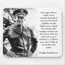 Dwight Eisenhower en las prioridades Mousepad Alfombrilla De Raton