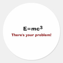 E=mc3 Pegatinas