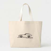 E-Tipo cupé de Jaguar Bolsas Lienzo