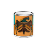 Eagle abstracto taza de café