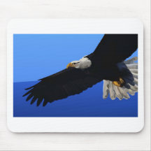 Eagle calvo americano alfombrilla de ratón