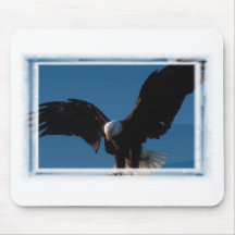 Eagle calvo americano tapete de ratón