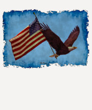 EAGLE CALVO AMERICANO y camisa patriótica de la BA