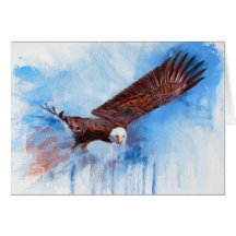 Eagle calvo felicitación