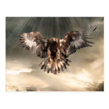 Eagle de oro postales