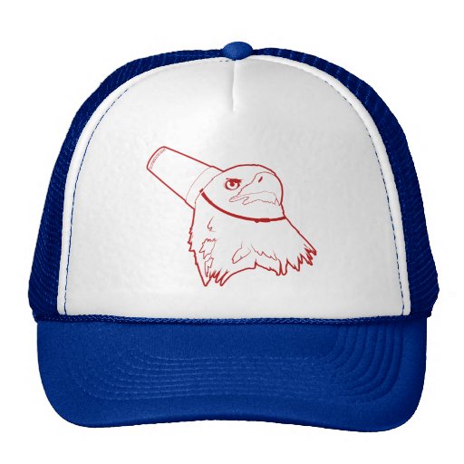 Eagle en un gorra de la taza de la espuma de polie