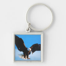 Eagle en vuelo llavero personalizado