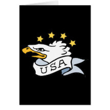 Eagle patriótico felicitacion 