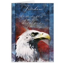 Eagle patriótico felicitacion 