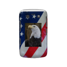 Eagle patriótico blackberry carcasas