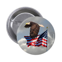 EAGLE Y BANDERA PIN