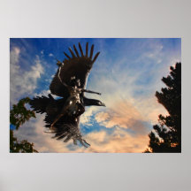 Eagle y princesa del guerrero, lona posters