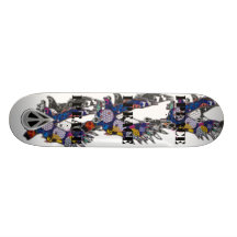 "eagleknight 1PEACE blanco Tabla De Patinar