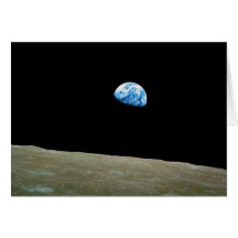 Earthrise tomado por la misión de Apolo 8 Felicitación