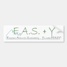 EAS+Pegatina para el parachoques de Y Etiqueta De Parachoque
