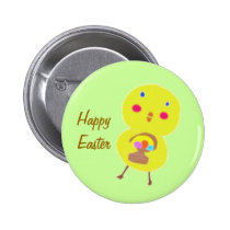 easterchick, Pascua feliz botones