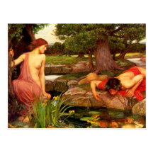 Eco del Waterhouse y postal del narciso