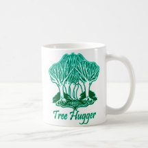 Ecologista de la naturaleza de Hugger del árbol de Taza