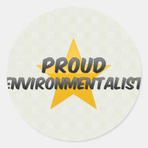 Ecologista orgulloso etiqueta