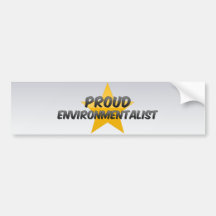 Ecologista orgulloso etiqueta de parachoque