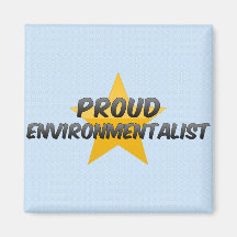 Ecologista orgulloso iman de frigorífico